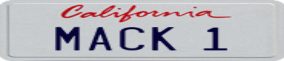 Truck License Plate